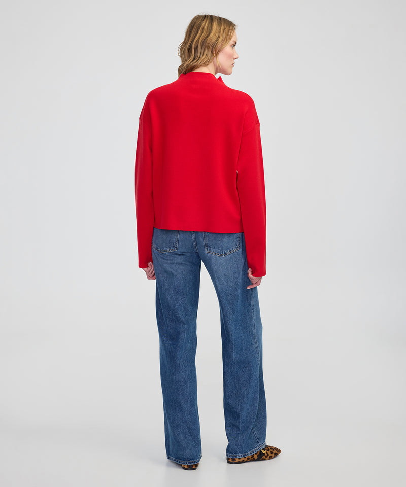 Ipekyol Basic Fine Knit Sweater Red