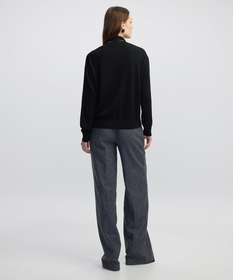 Ipekyol Scarf Knit Sweater  Black