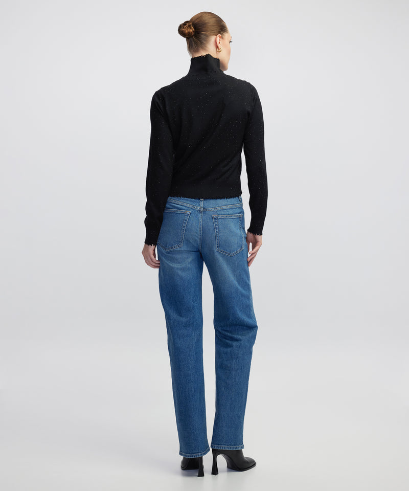 Ipekyol Rhinestone Knit Cardigan Black