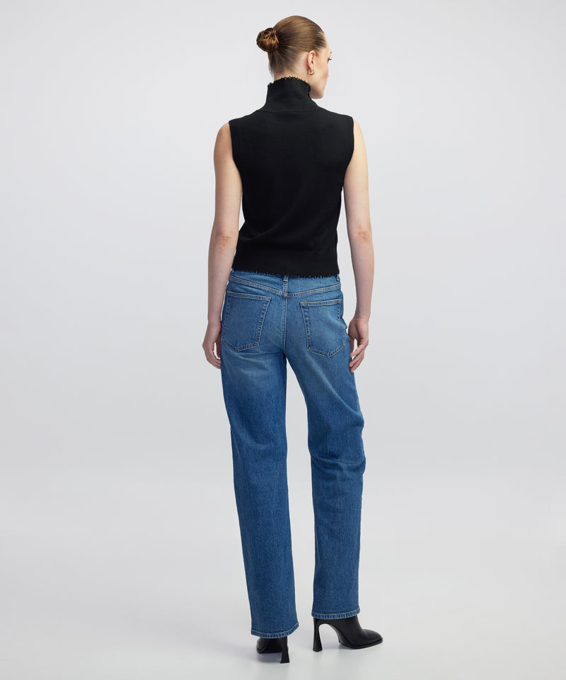 Ipekyol Rhinestone Knit Top Black