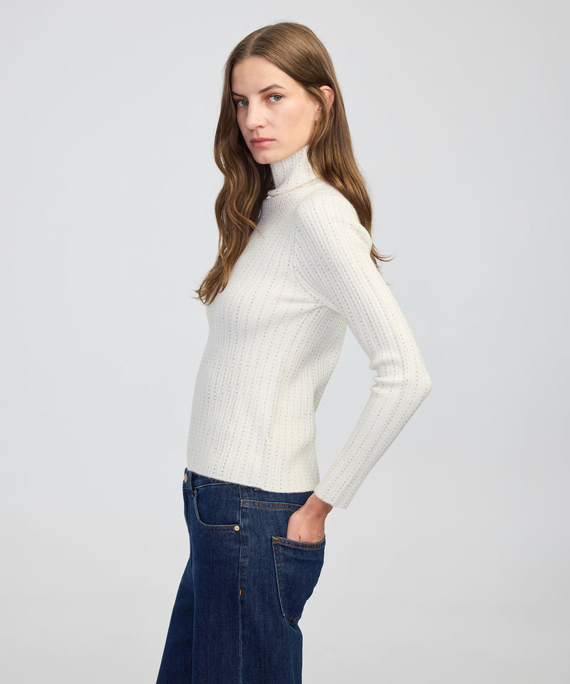 Ipekyol Embellished Fine Knit Sweater Ecru