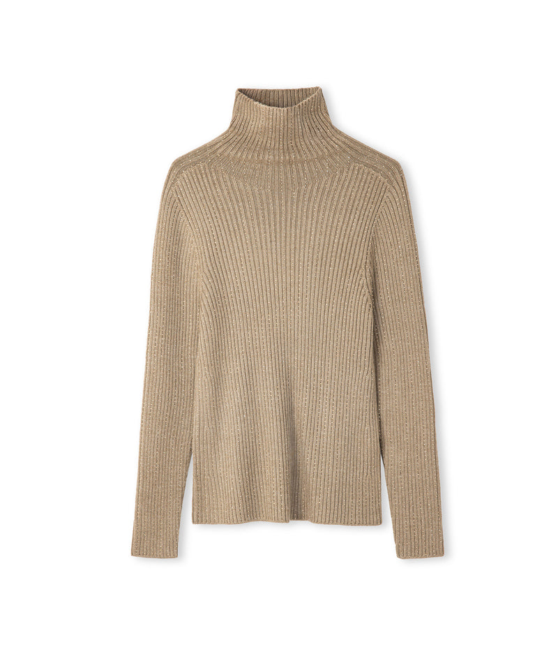 Ipekyol Embellished Fine Knit Sweater Camel