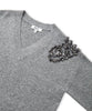 Ipekyol Embellished Knit Sweater Grey