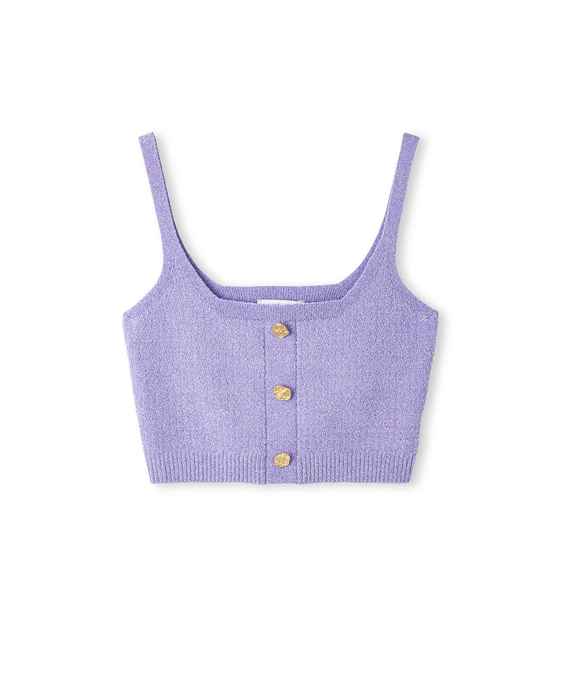 Ipekyol Buttoned Knit Top Lilac