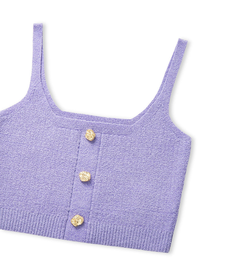 Ipekyol Buttoned Knit Top Lilac