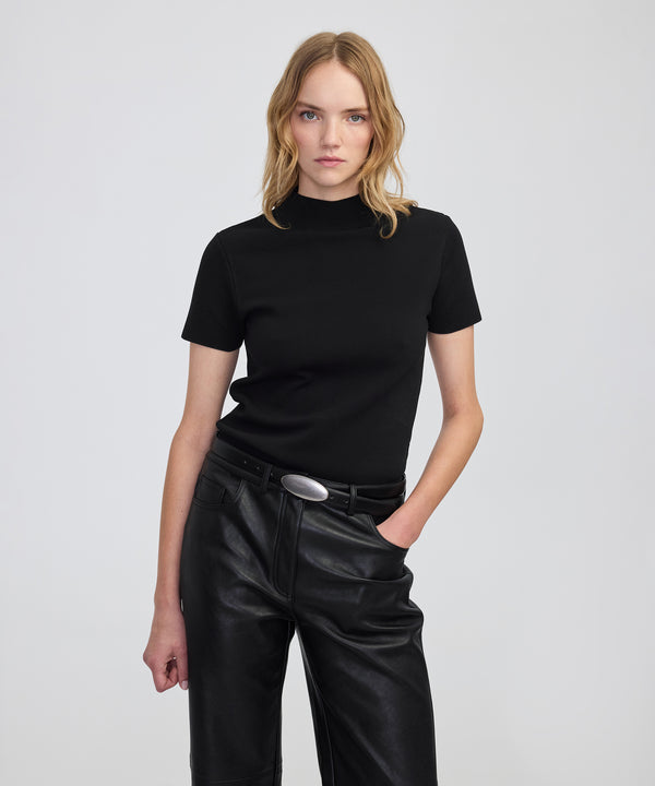 Ipekyol High-Neck Knit Top Black