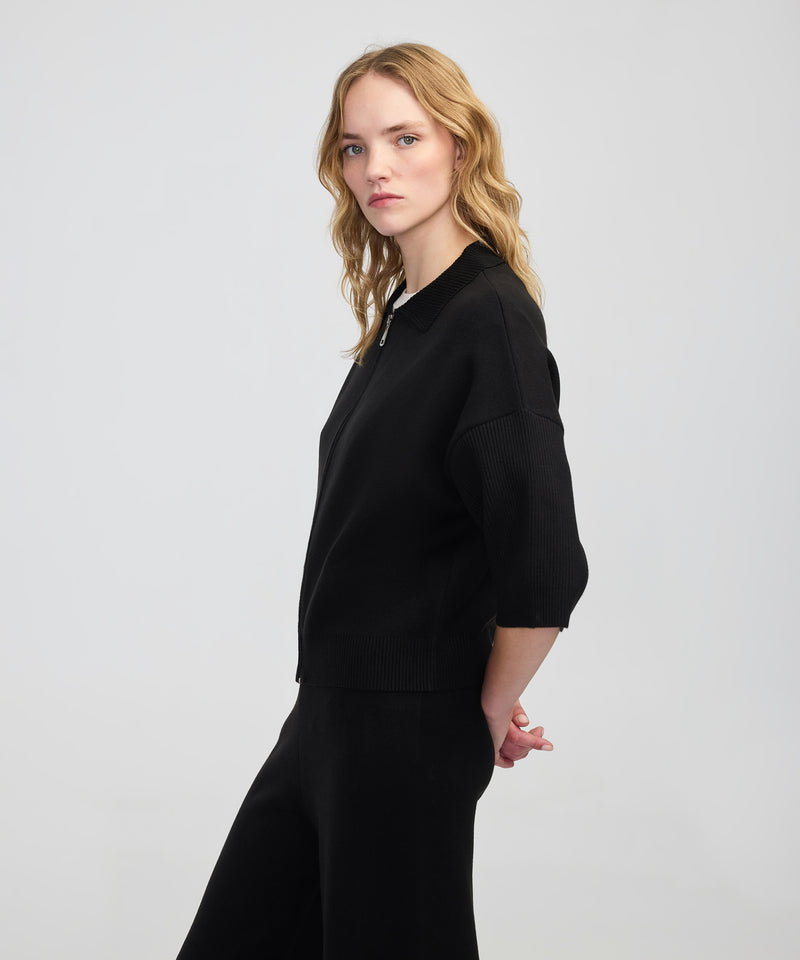 Ipekyol Zippered, Comfortable Cut Knitwear Black