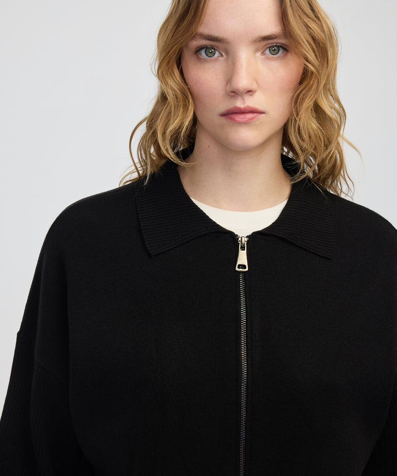 Ipekyol Zippered, Comfortable Cut Knitwear Black