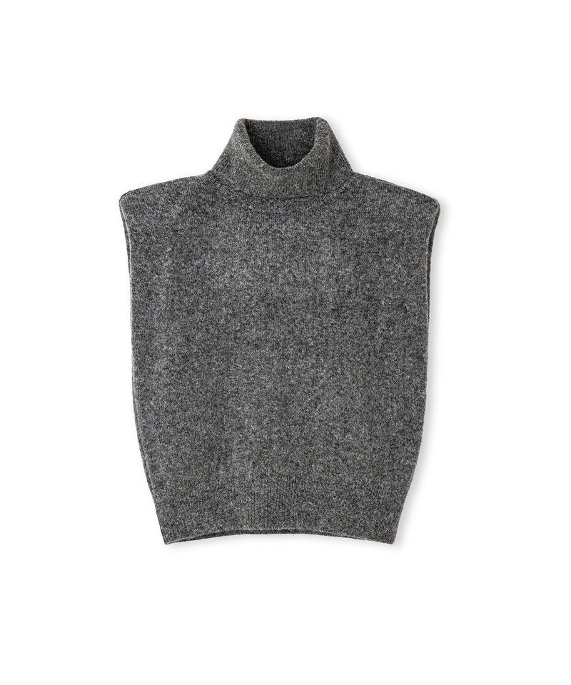Ipekyol Knit Vest With Shoulder Pads Grey Melange