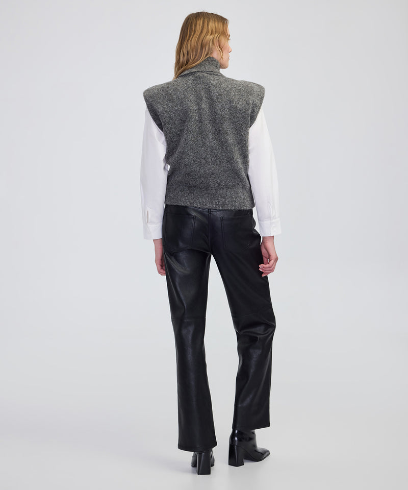 Ipekyol Knit Vest With Shoulder Pads Grey Melange