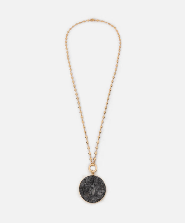 Ipekyol Chain Necklace With Contrasting Pendant Gold