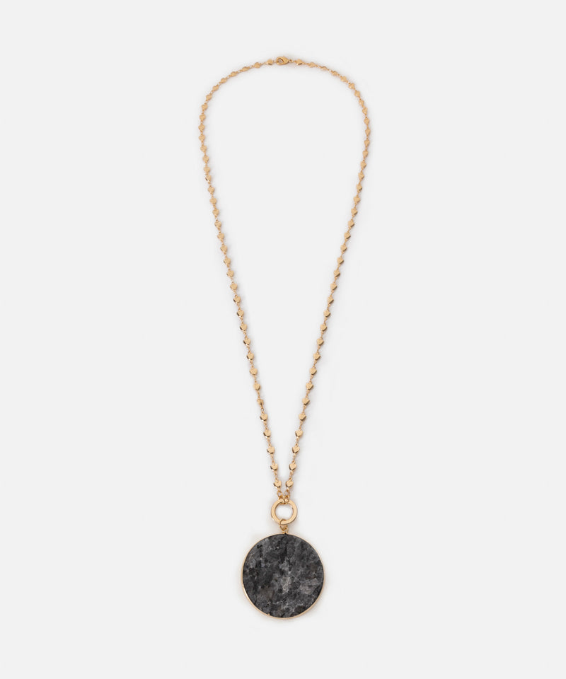 Ipekyol Chain Necklace With Contrasting Pendant Gold