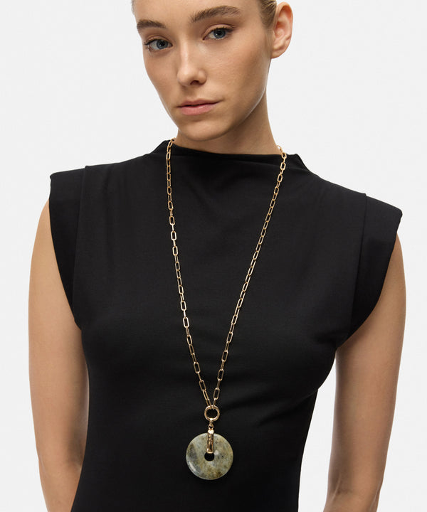 Ipekyol Necklace With Contrasting Resin Gold