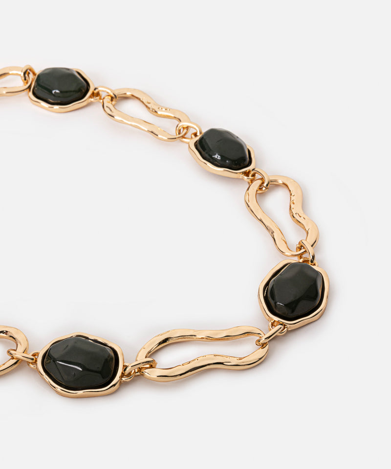 Ipekyol Contrast Chain Necklace Gold