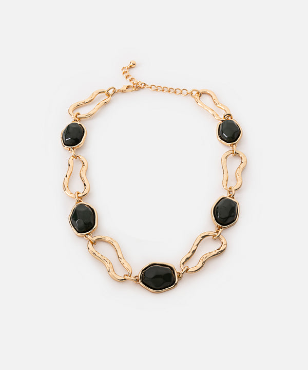 Ipekyol Contrast Chain Necklace Gold