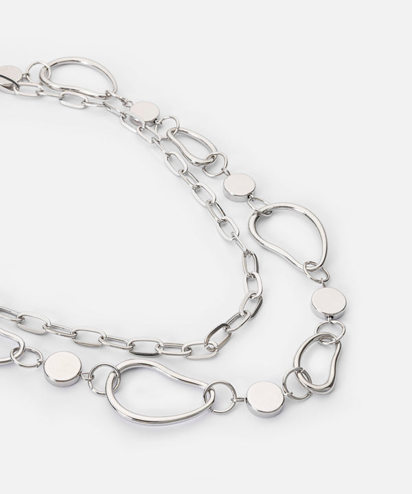 Ipekyol Layered Chain Necklace Silver