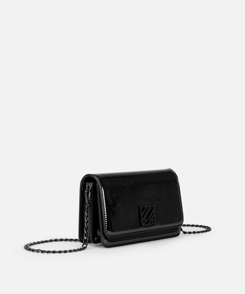 Ipekyol Shiny Bag With Monogram Buckle Black