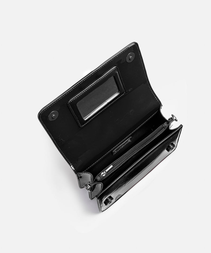 Ipekyol Shiny Bag With Monogram Buckle Black