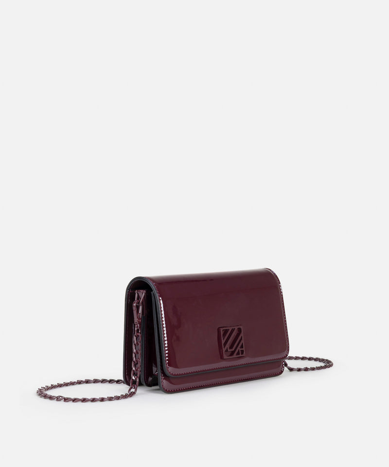 Ipekyol Shiny Bag With Monogram Buckle Bordoux