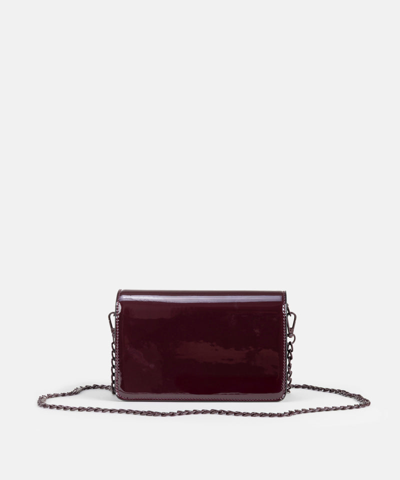 Ipekyol Shiny Bag With Monogram Buckle Bordoux