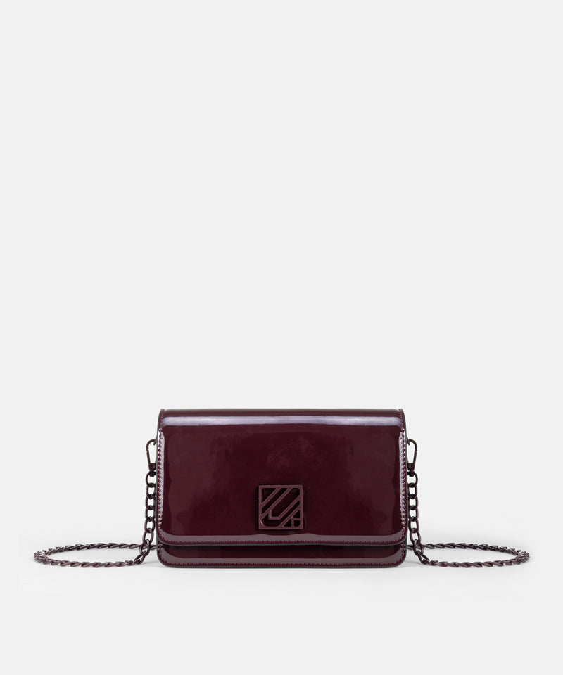 Ipekyol Shiny Bag With Monogram Buckle Bordoux