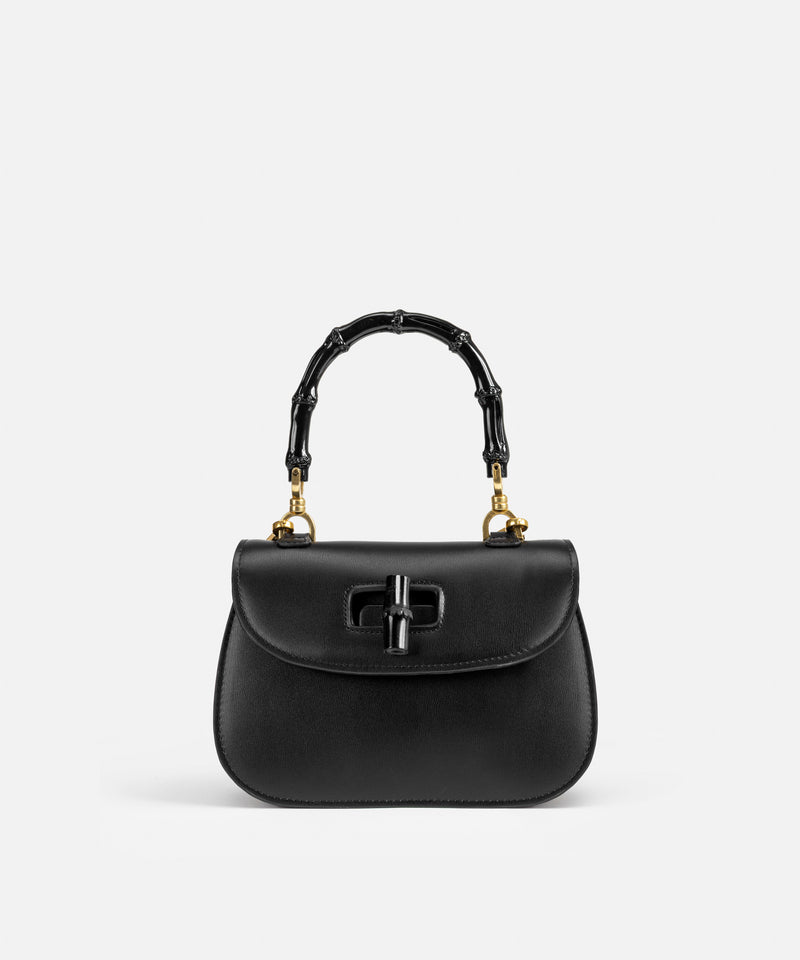 Ipekyol Leather-Effect Flap Bag Black