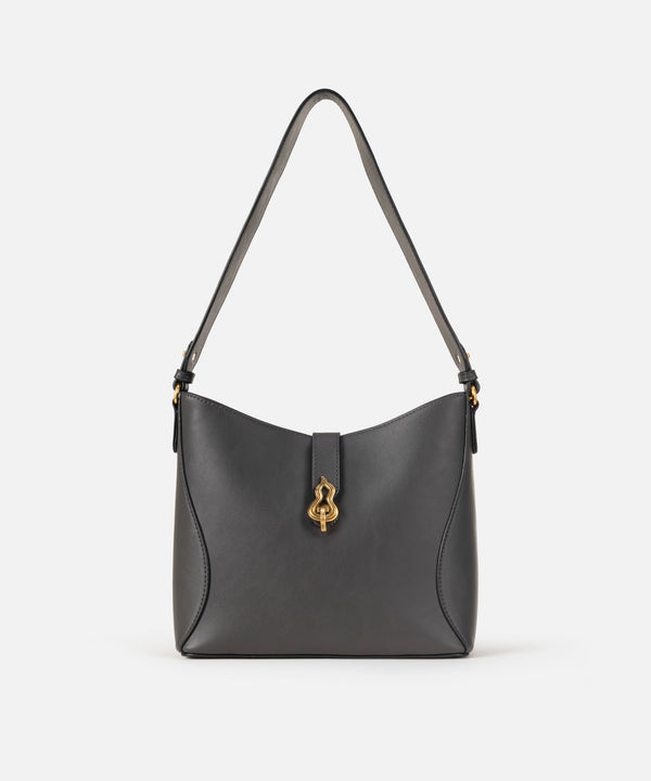 Ipekyol Leather-Effect Bag With Buckle Anthracite