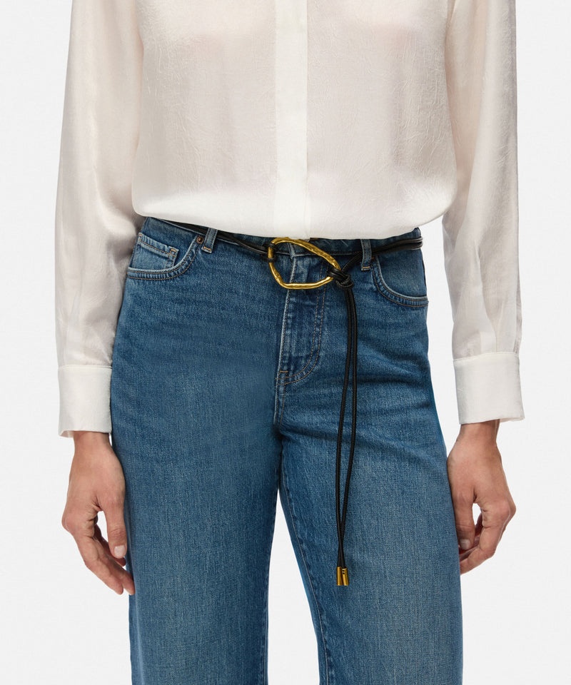 Ipekyol Rope Belt With Buckle Black