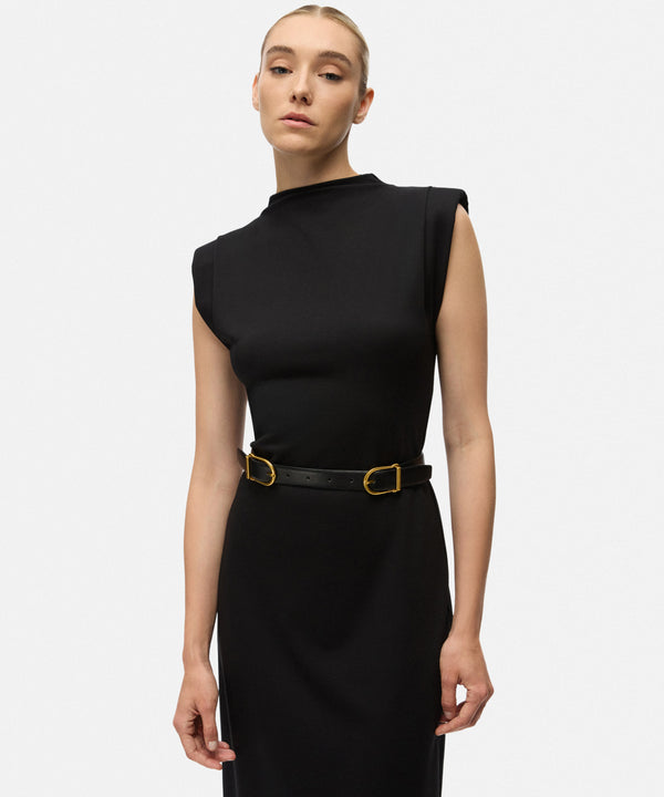 Ipekyol Double Buckle Belt Black