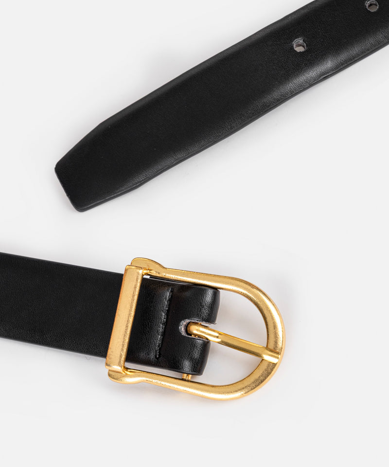 Ipekyol Double Buckle Belt Black