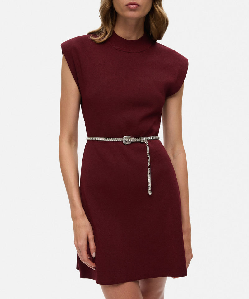 Ipekyol Rhinestone Belt Silver