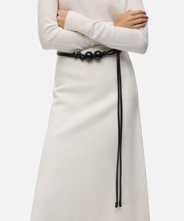 Ipekyol Beaded Rope Belt Black