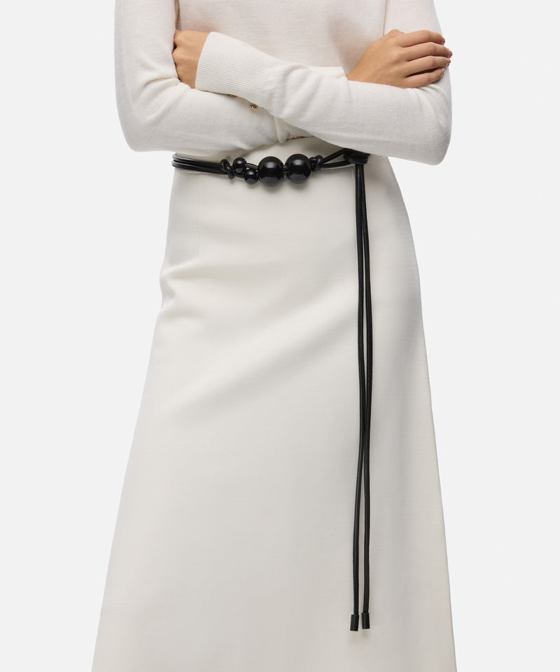 Ipekyol Beaded Rope Belt Black