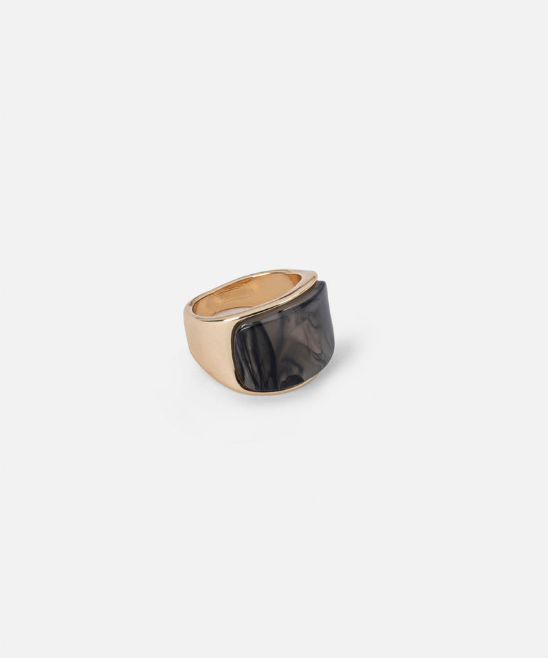 Ipekyol Contrast Resin Ring Gold