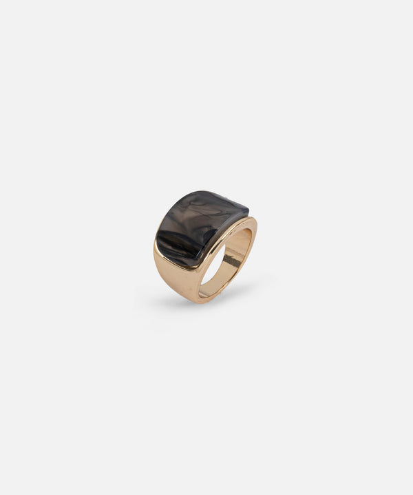 Ipekyol Contrast Resin Ring Gold
