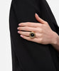 Ipekyol Textured Ring With Contrasting Stones Gold