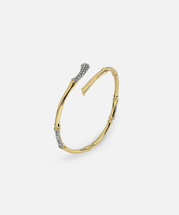 Ipekyol Rigid Rhinestone Bracelet Gold