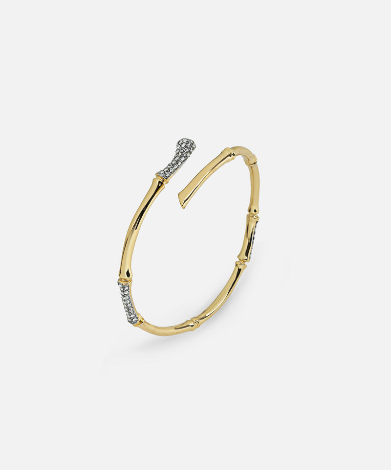 Ipekyol Rigid Rhinestone Bracelet Gold