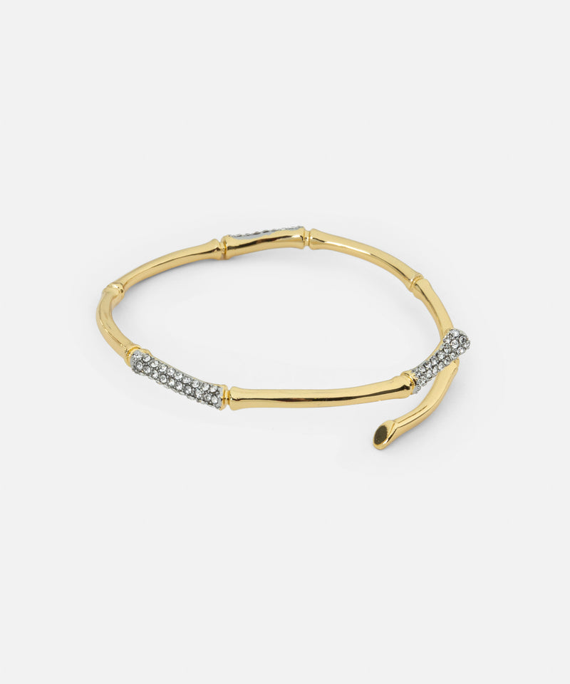 Ipekyol Rigid Rhinestone Bracelet Gold