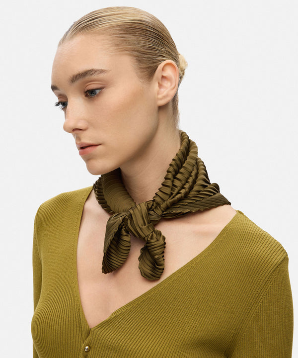 Ipekyol Pleated Scarf Khaki