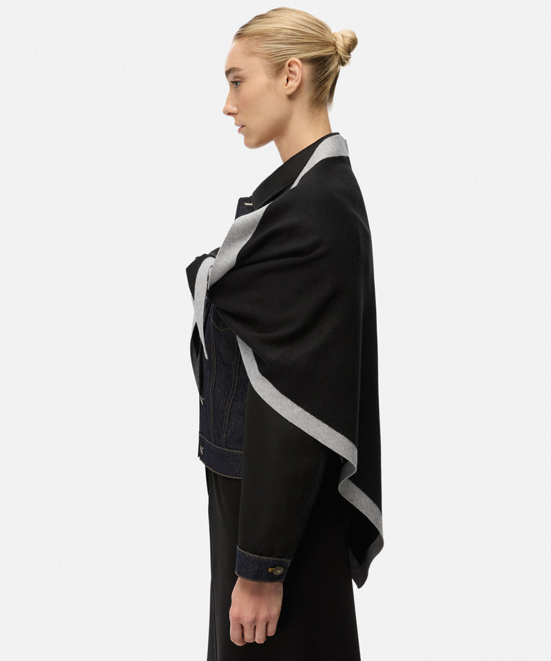 Ipekyol Color-Block Scarf Black