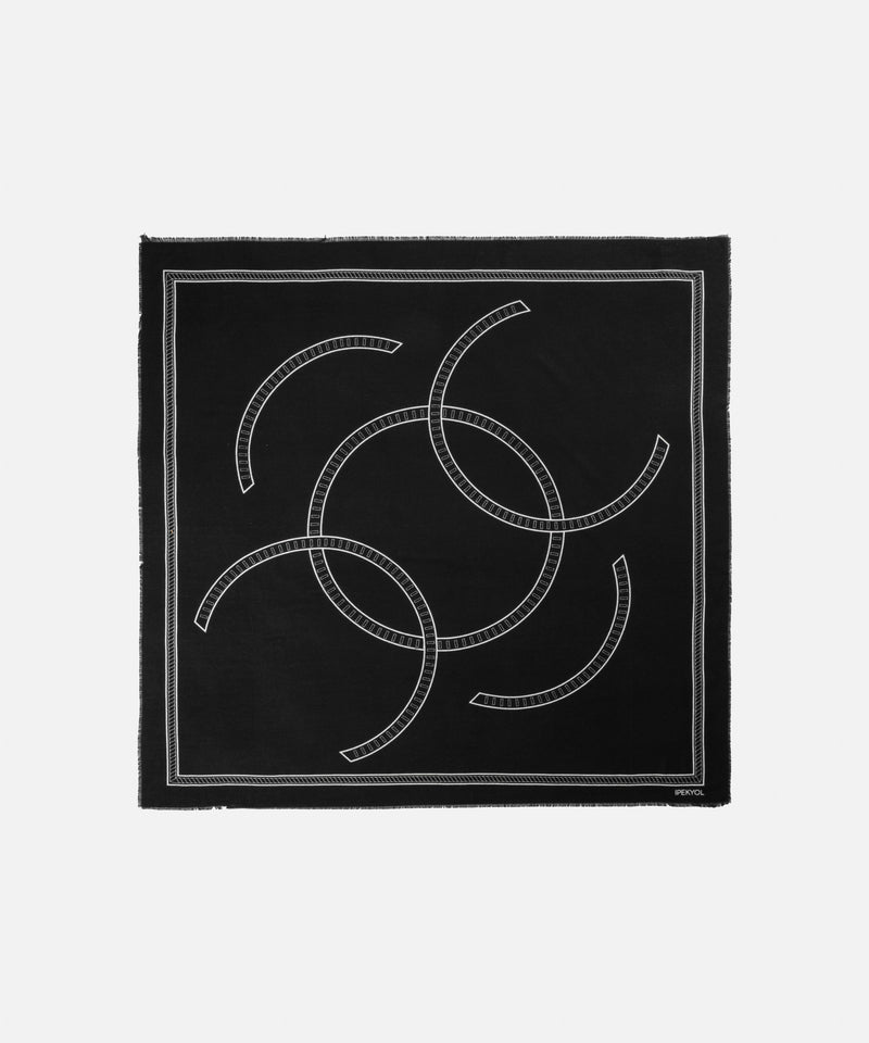 Ipekyol Printed Scarf Black
