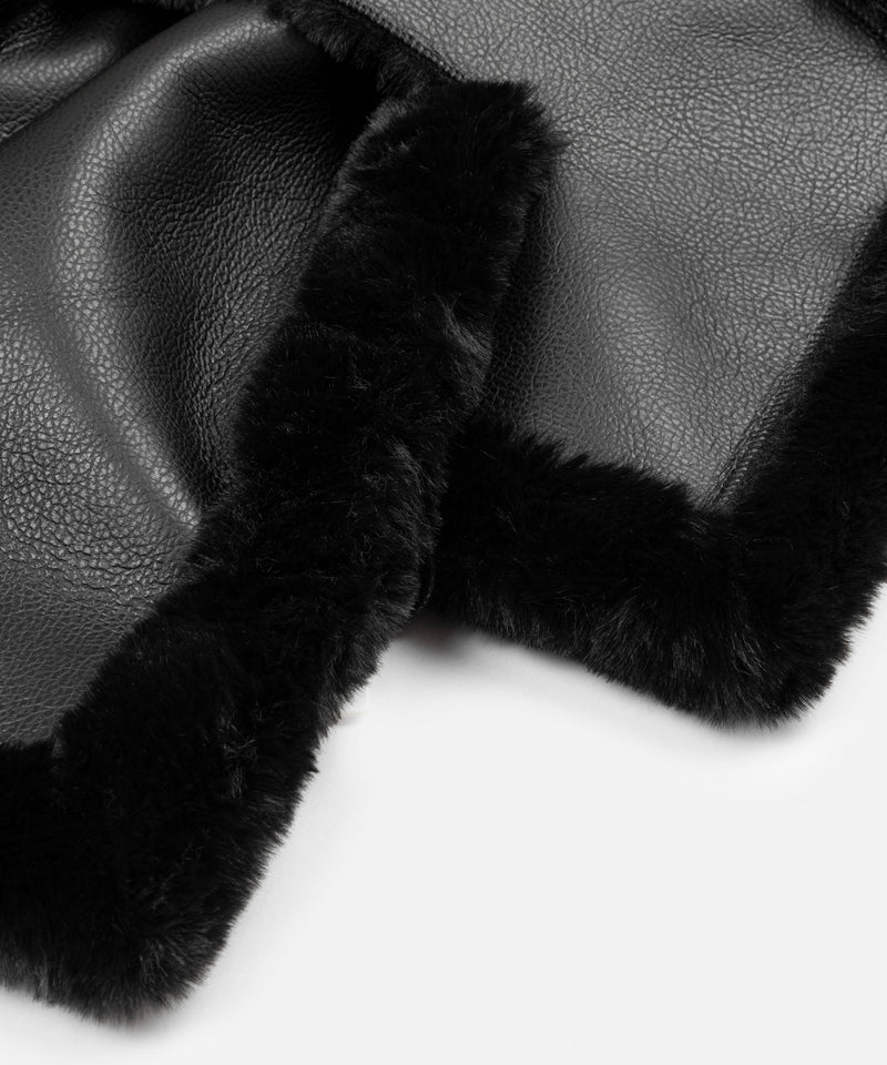 Ipekyol Pull Through Faux Fur Scarf Black