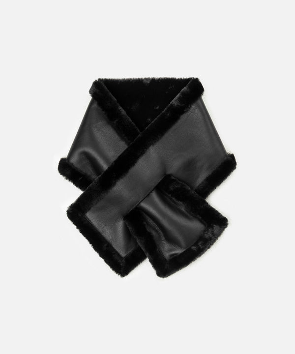 Ipekyol Pull Through Faux Fur Scarf Black