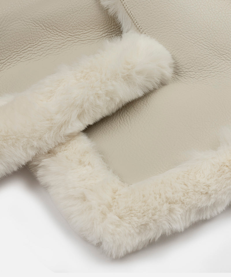 Ipekyol Pull Through Faux Fur Scarf Off White