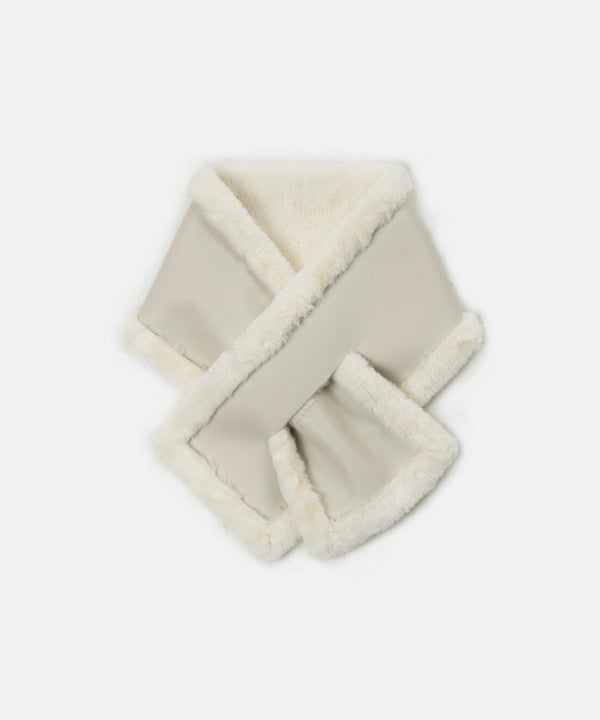 Ipekyol Pull Through Faux Fur Scarf Off White