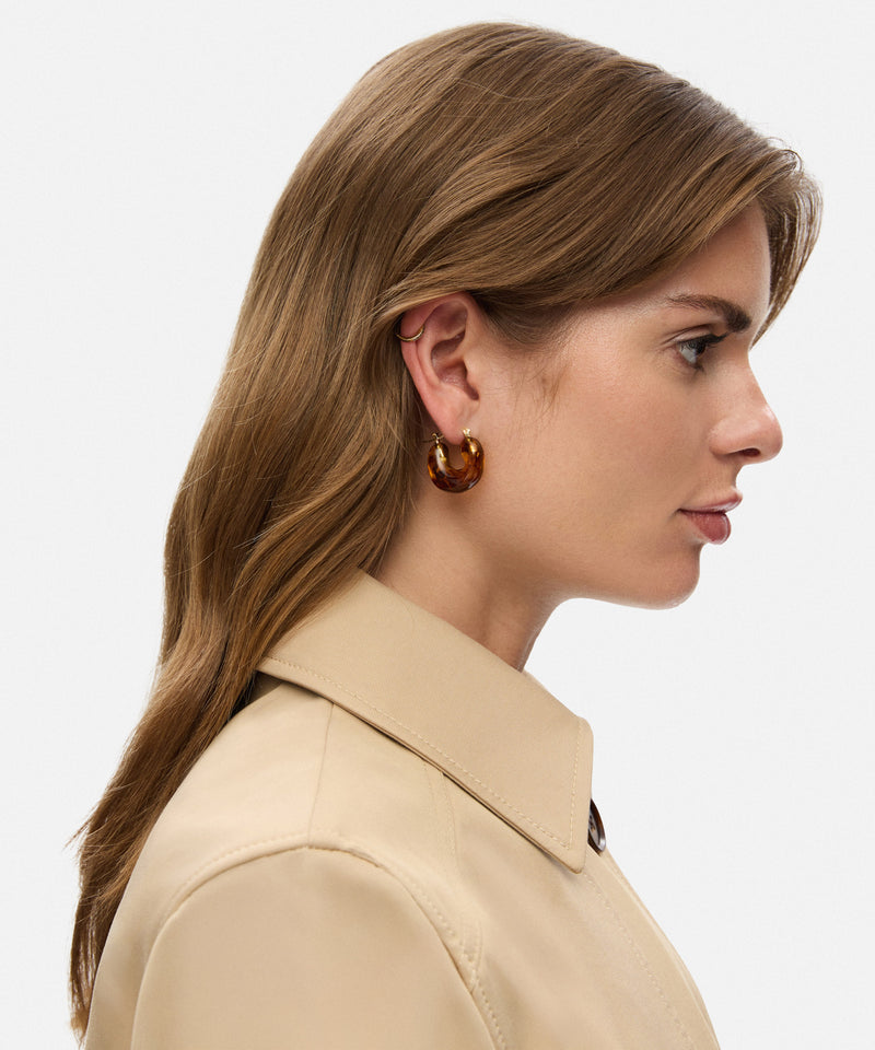 Ipekyol Two-Pack Of Resin Earrings Brown