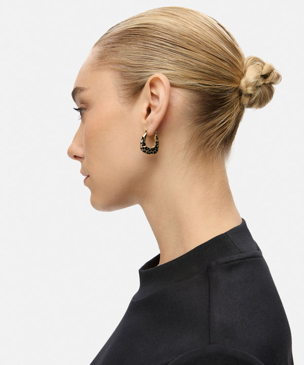 Ipekyol Pack Of Two Earrings With Contrasting Resin Gold