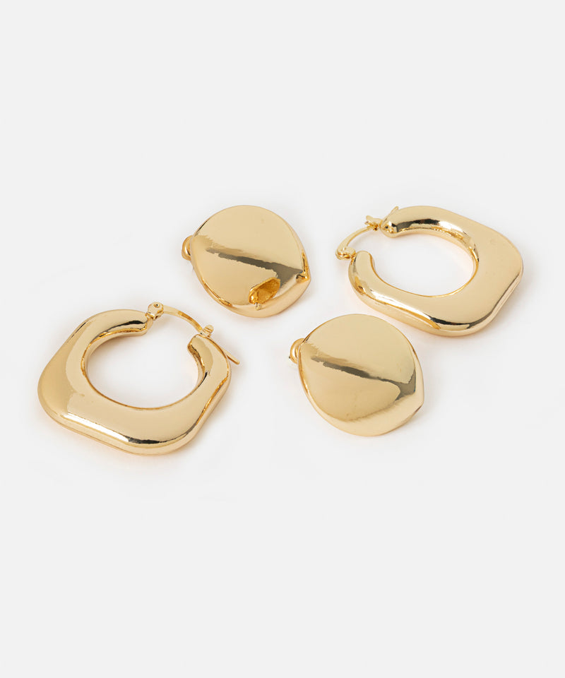 Ipekyol Two-Pack Of Earrings Gold
