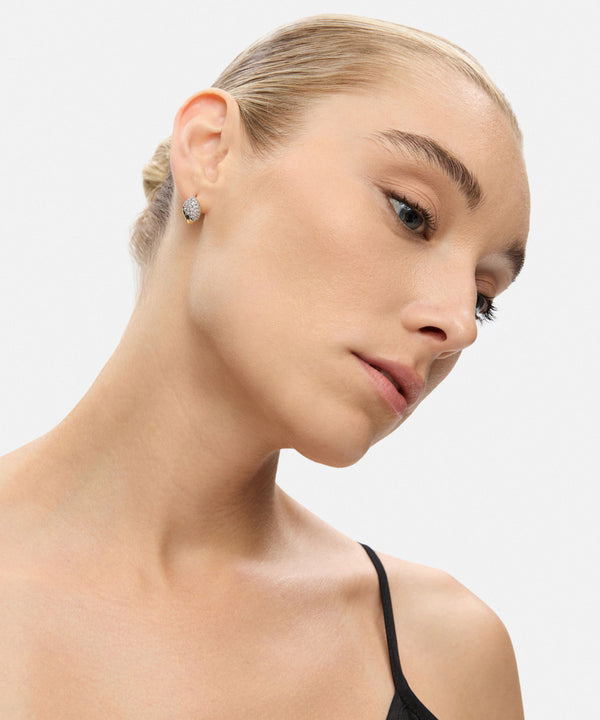 Ipekyol Combined Rhinestone Earrings Set Gold